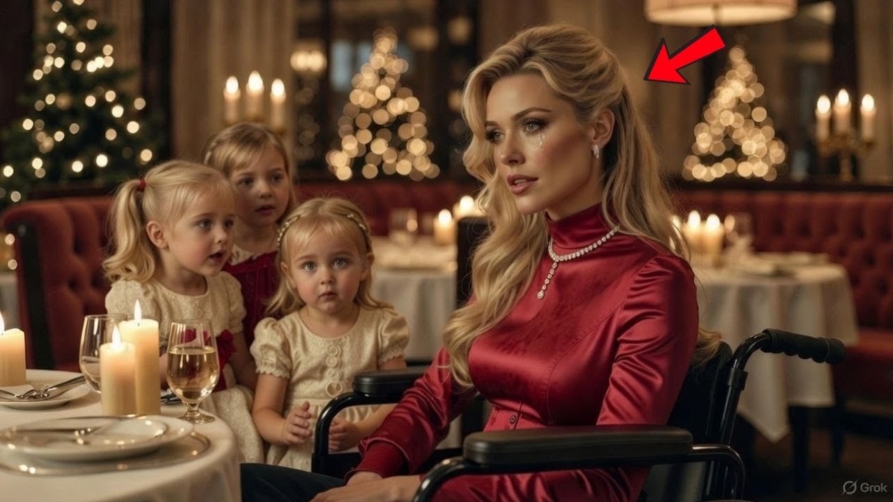 Женщина в инвалидной коляске стояла в канун Рождества, пока тройняшки не сказали: «Папа застрял, ...