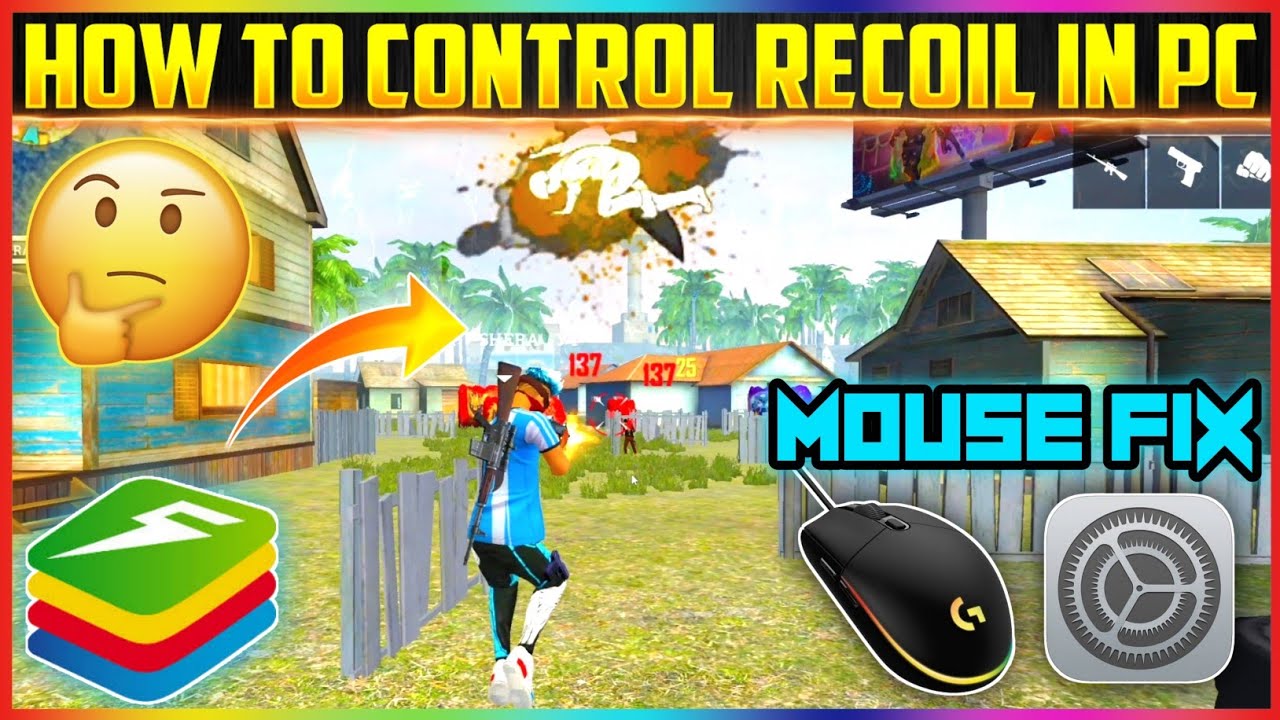 HOW TO CONTROL RECOIL IN PC 💻 BLUESTACKS RECOIL FIX REGEDIT FREE