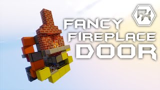 Fancy Fireplace Door (Works in 1.10.2) [Minecraft Redstone Tutorial]