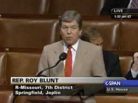 Blunt Speaks Against National Energy Tax Bill