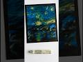 Van Gogh "Starry Night" Painting Process (ASMR Style)#asmrart #oilpastel #vangogh #starrynight