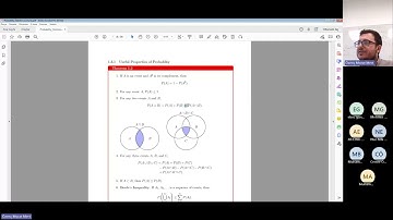 Probability and Statistics Orientation Lecture 1 Part II