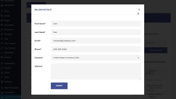 Travel Tour - Manual edit booking