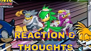  Sonic Racing: Crossworlds - Crosstalk  #2 | Jet, Wave & Storm - REACTION & THOUGHTS