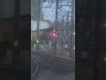 早朝の蘇我駅を出発して外房線との分岐地点を通過する内房線下り209系の前面展望