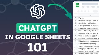 ChatGPT in Google Sheets: a beginner's guide (101)