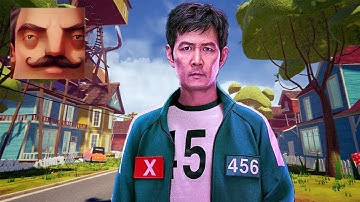 Hello Neighbor - My New Neighbor Squid Game Player 456 Seong Gi-hun Act 2 Gameplay Walkthrough