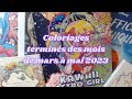 Coloriages termins mars avril mai 2023