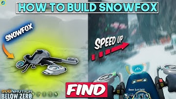 👉 How to Find & Build Snowfox in Subnautica Below Zero | Easy Tutorial