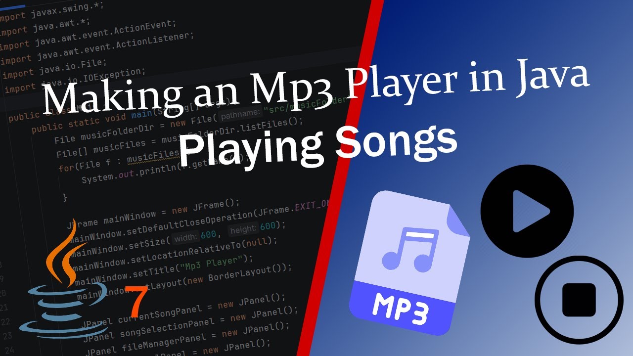Making an Mp3 Player in Java - Playing Songs - YouTube