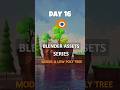 DAY 16 | Modeling a low poly tree | Blender Tutorial | Blender 5.1