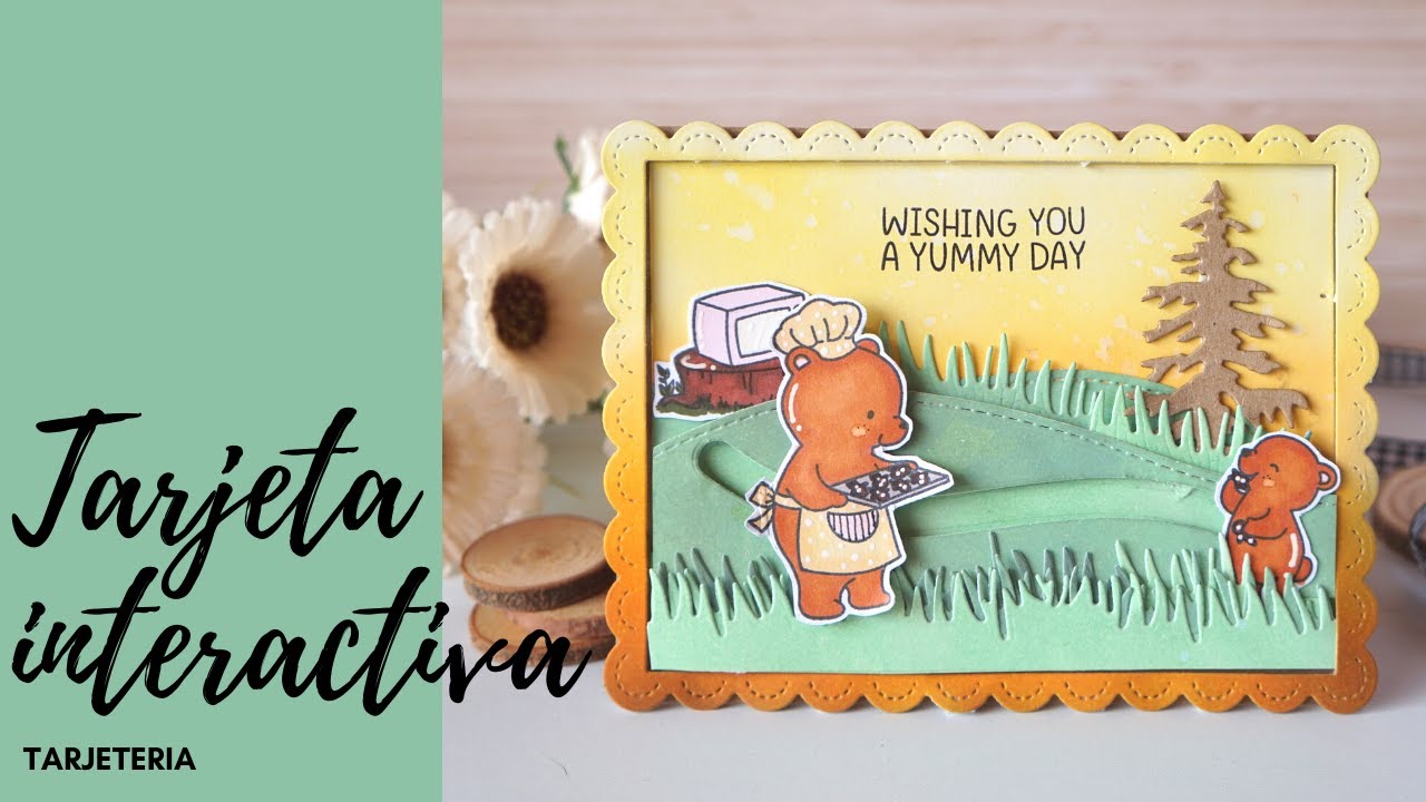 Tarjeta deslizante otoño (Slider card) - tutorial cardmaking scrapbooking fácil