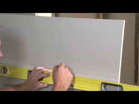Installing Gyprock plasterboard - How to handle, measure and cut