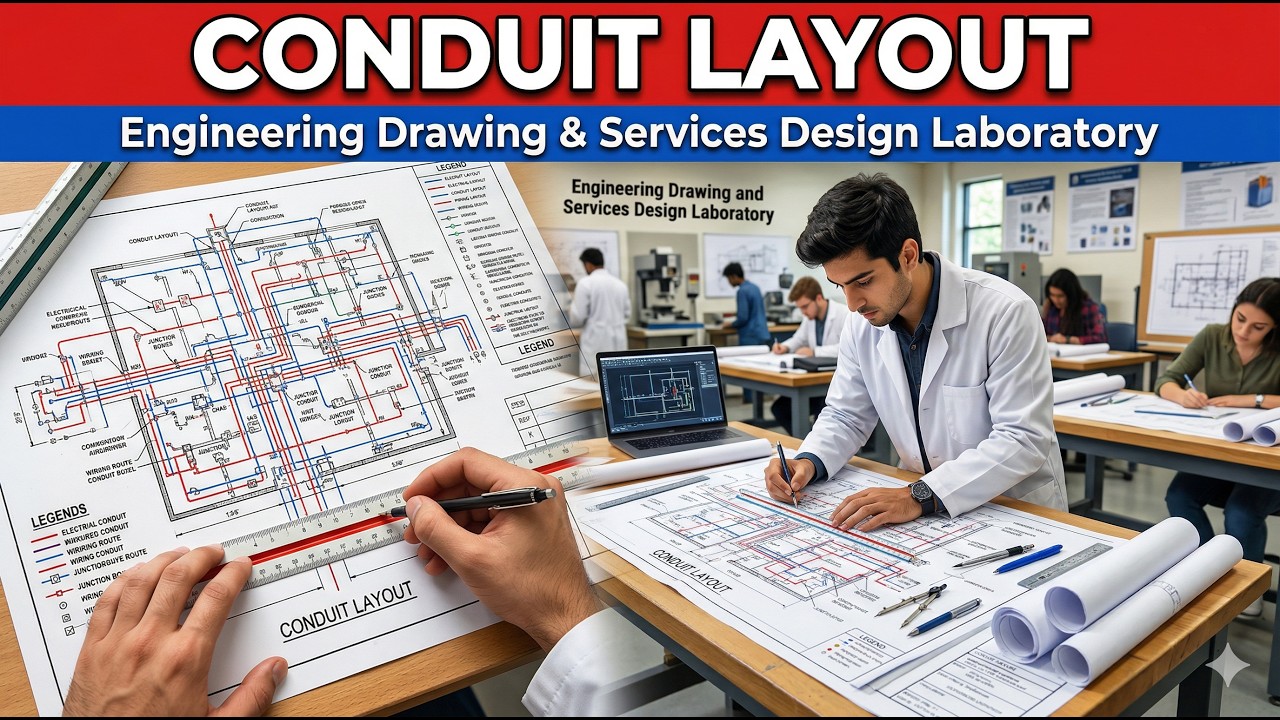 CONDUIT LAYOUT || Engineering Drawing and Services Design Laboratory ...