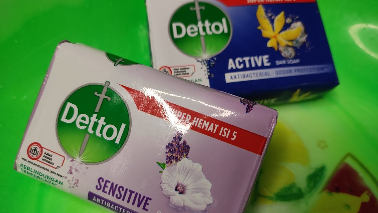 ASMR Soap🧼 Lathering Soap Dettol Active and Sensitive no Sponge🧽 only