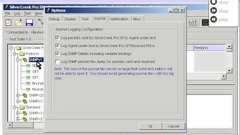 SNMP Test Results | Journal Logs | SilverCreek SNMP Tester