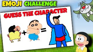 Guess The Emoji Challenge In Shinchan Vs Nobita Vs Jack | Gone Very Funny 🤣 Part 2 screenshot 3