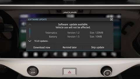 Jaguar I-PACE 2019 | Software Updates