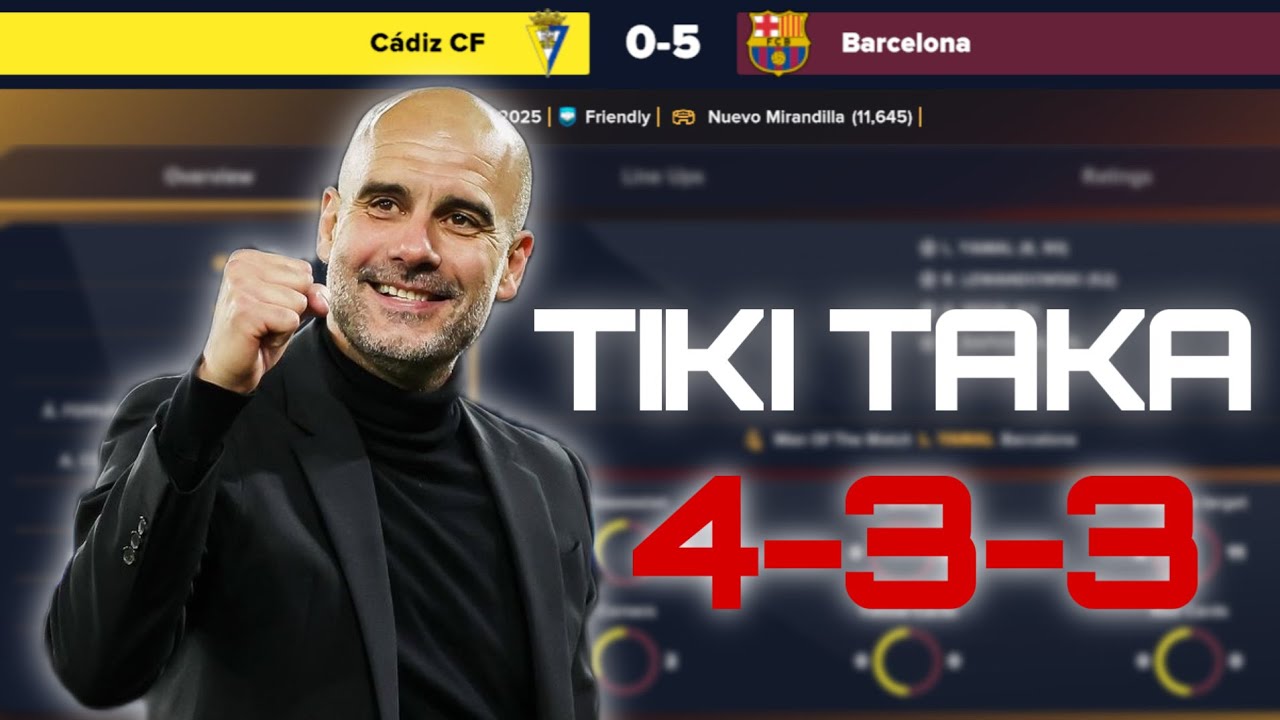Pep Guardiola's Barcelona SM26 Tactic!🔥 | Best Soccer Manager 2026 Tactics 4-3-3 | Best SM26 Tactic