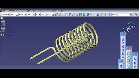 Catia water heater coil design, just basics for design steps