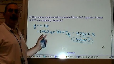 Chemistry Tutorial 7.02:   Heat Of Phase Change