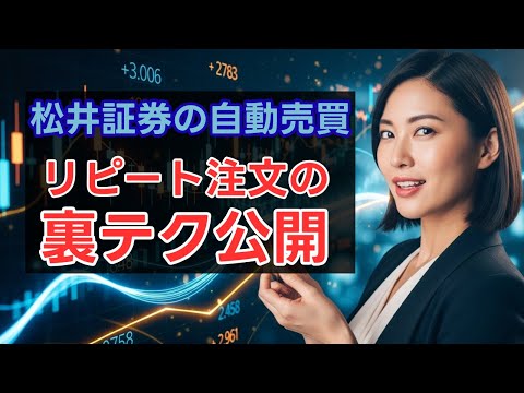 【松井証券 fx 自動売買 やり方】リピート注文の最適値幅設定とリスク管理テクニック徹底解説