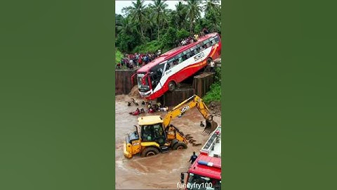 Hanging Bus Bridge Rescue Training | JCB Saves Passengers | Intense AI Simulation