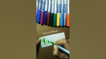 Name calligraphy. #shorts #youtubeshorts #lettering #oishi