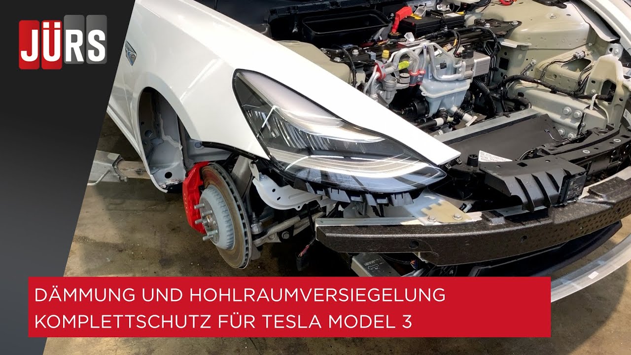 Dämmung und Hohlraumversiegelung - Komplettschutz für Tesla Model 3 ...