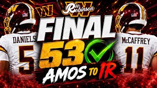 🚨TREY AMOS TO IR! 53 Man Roster