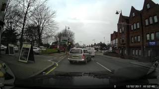 Car accident caught by dashcam