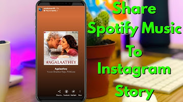 How To Add Video Background of Spotify Music in instagram Story - Android/ios
