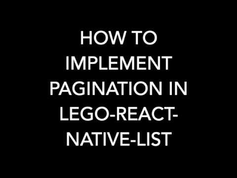 React Native - Pagination (with list) component - YouTube