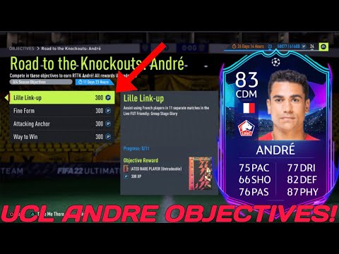 HOW TO COMPLETE ANDRE OBJECTIVES FAST - 83 Rated UCL Road To The Knockouts Andre Objective - FIFA 22