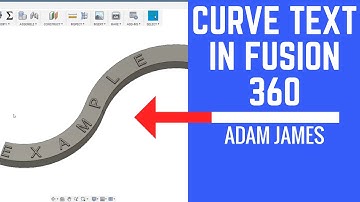 HOW TO CURVE TEXT IN FUSION 360!