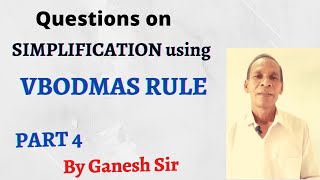 Practice Questions on Simplification using VBODMAS Rule| Simplification questions |Part 4