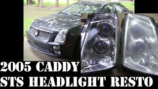 2005 Cadillac STS headlight fog running light restore pt2 by JasonDoesDIY 8,970 views 7 years ago 8 minutes, 46 seconds