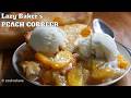 🍑Lazy Baker's Easy Peach Cobbler - Simple, Fast, and Delicious