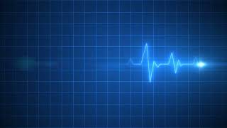 Animated Blue EKG Display Heart Pulse Medicine