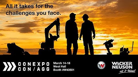 Wacker Neuson at CONEXPO-CON/AGG 2023: First Look