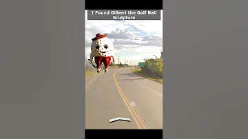 I Found Gilbert the Golf Ball Sculpture on Google #googlemaps #google #maps #shortsgoogle #sorts