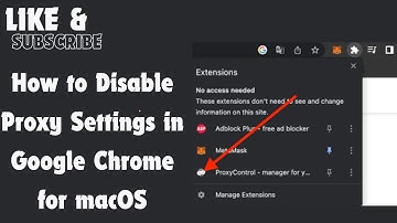 Proxy-instellingen uitschakelen in Google Chrome voor macOS