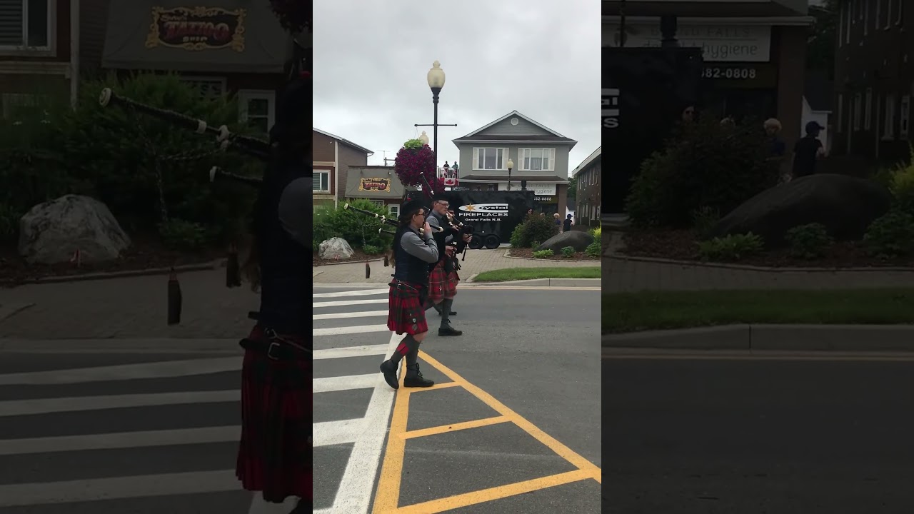 Grand Falls Potato Festival Parade with Marching Bagpipers