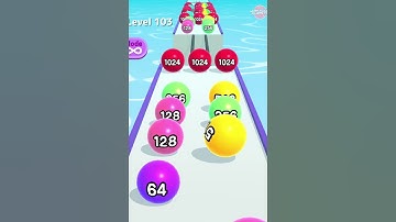 Ball Run 2048 - All Levels Walkthrough Gameplay iOS, Android Mobile Game #shorts