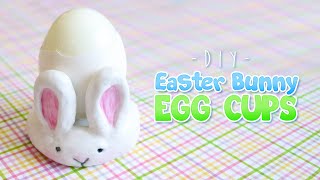 How to Make Easter Bunny Egg Cups with Air Dry Clay | DIY Easter Decor