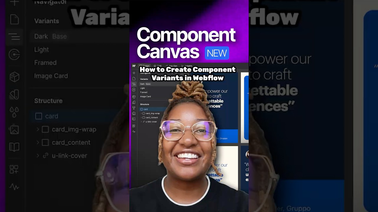 How to Create Component Variants in Webflow