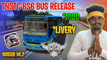 New Tnstc Blue Bus Mod Tamil | Bus Simulator Indonesia | Tnstc Blue Bus Livery In Bussid #tnstc #mod