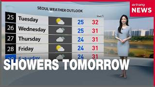 [Weather] Seoul under heat wave warning, showers tomorrow