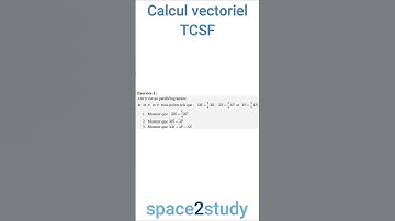Exercice 1   série 8   Calcul vectoriel   TCSF   Maths