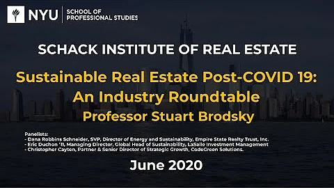 Sustainable Real Estate Post-COVID 19: An Industry...